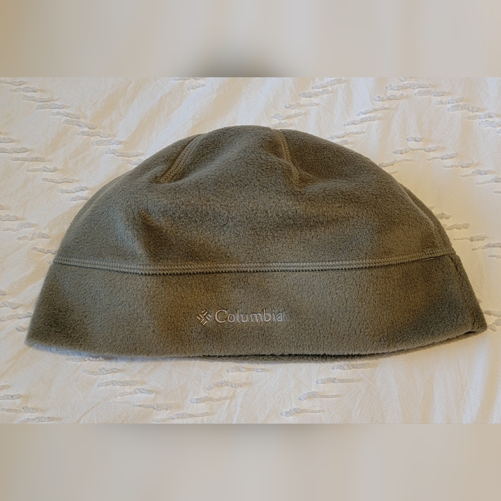 Columbia Omni-Heat Trail Shaker Mens Beanie Skull Hat Olive Green